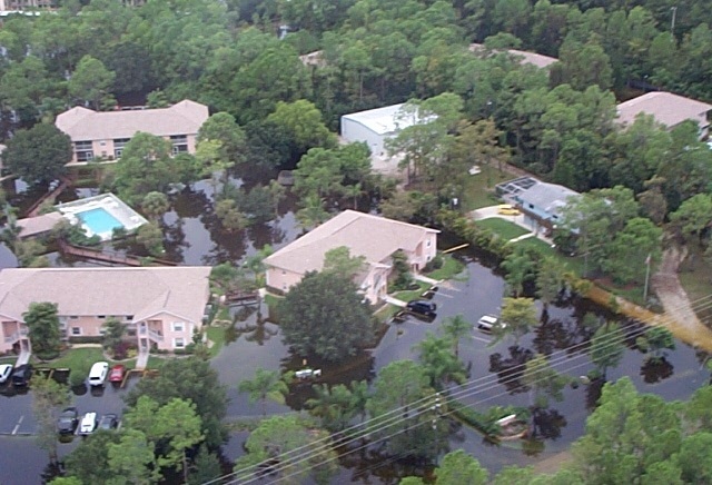 flooding at apt complex