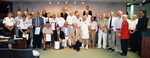 Collier County WWII Veterans' Day Proclamation Photo