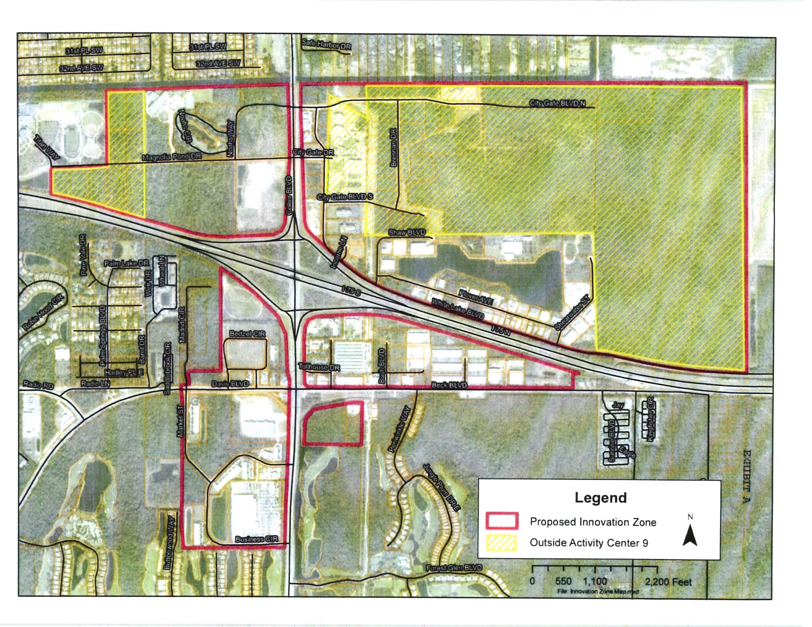 Collier Blvd. I-75 Innovation Zone Overlay Site Location Map