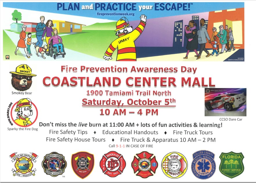 Fire Prevention Day at Coastland Mall