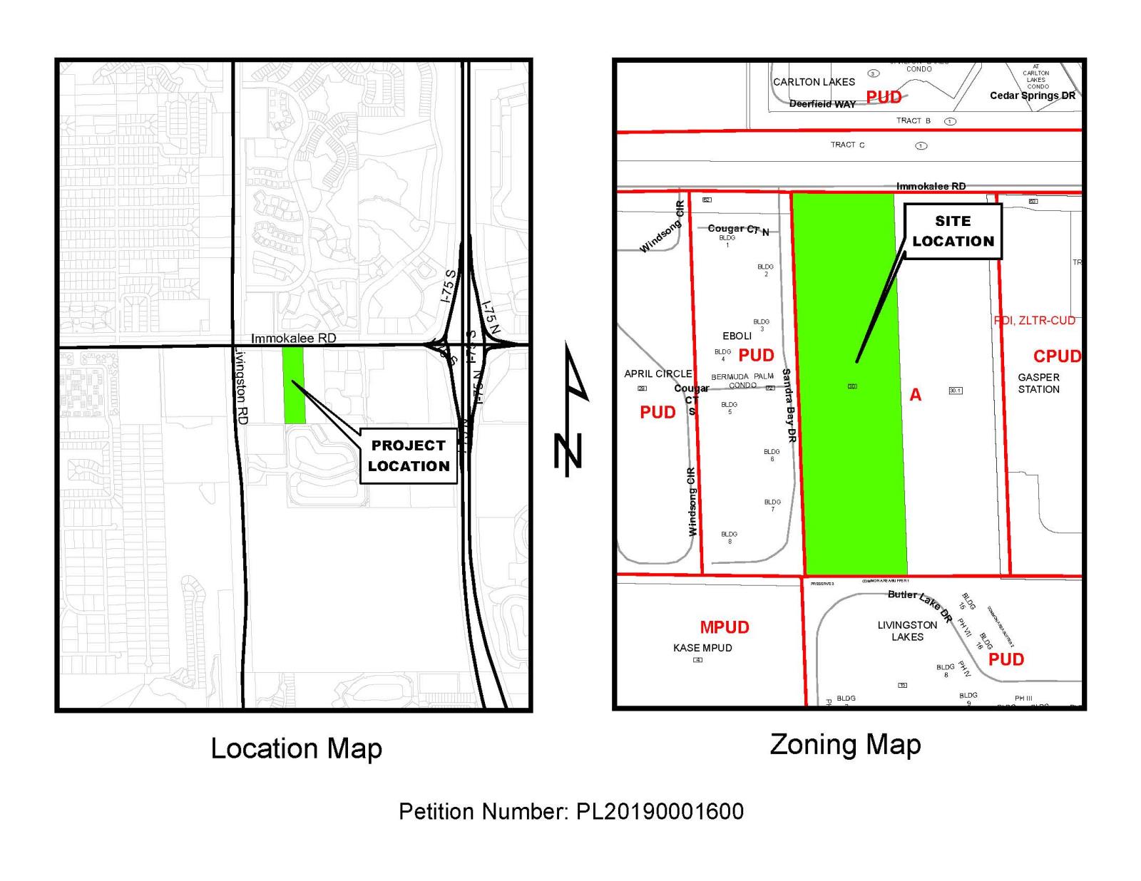 Immokalee Road Site Location Map