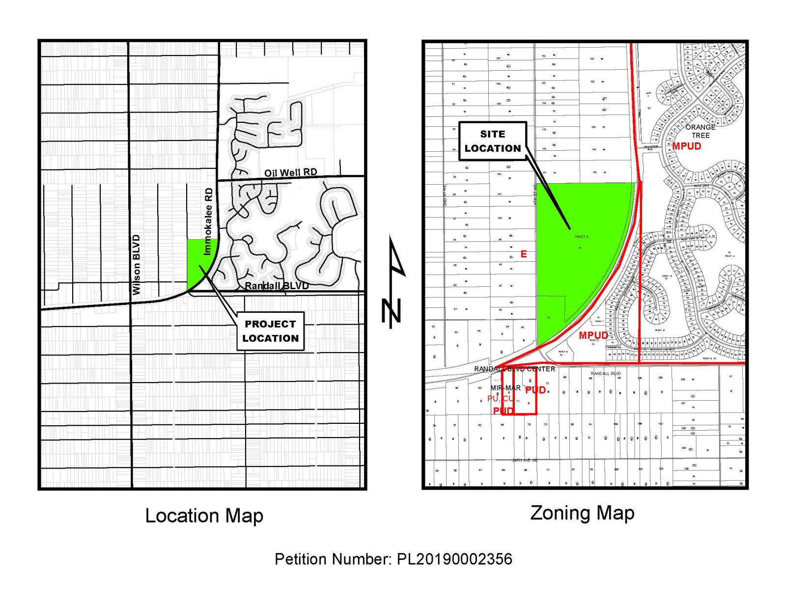 Randall Curve Site Location Map