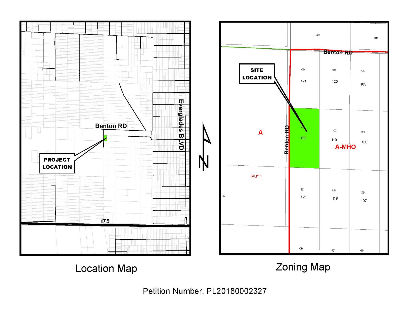 Benton Road Relocation Site Location Map