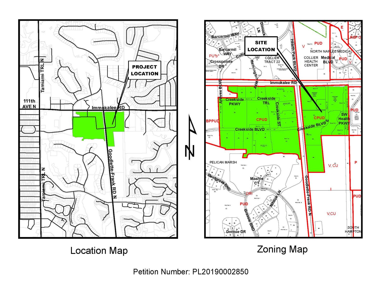 Creekside Commerce Park Site Location Map