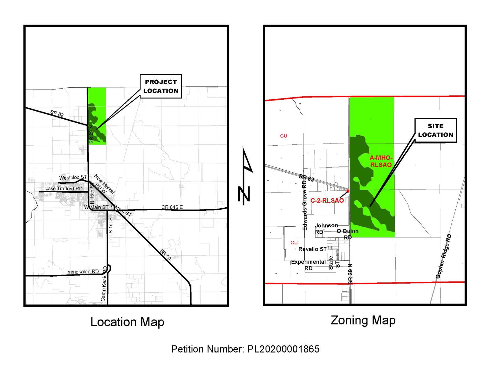 Immokalee Solar Site Location Map