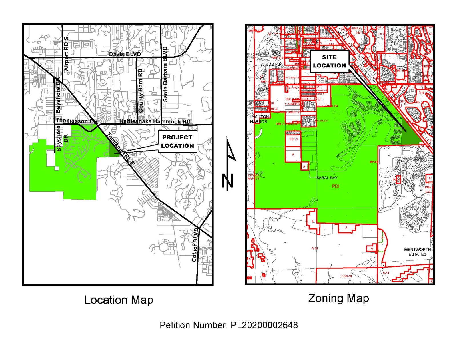 Isles of Collier Site Location Map