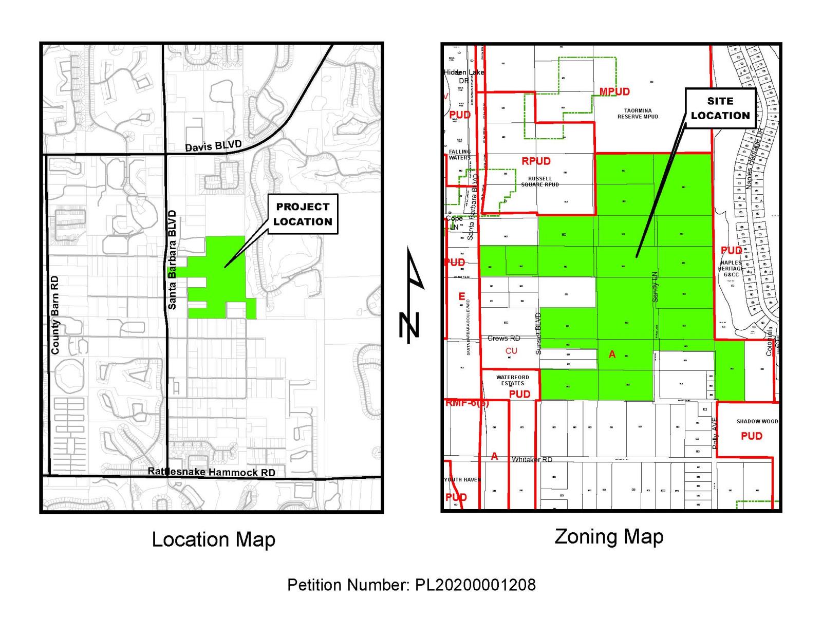 Sandy Lane Site Location Map