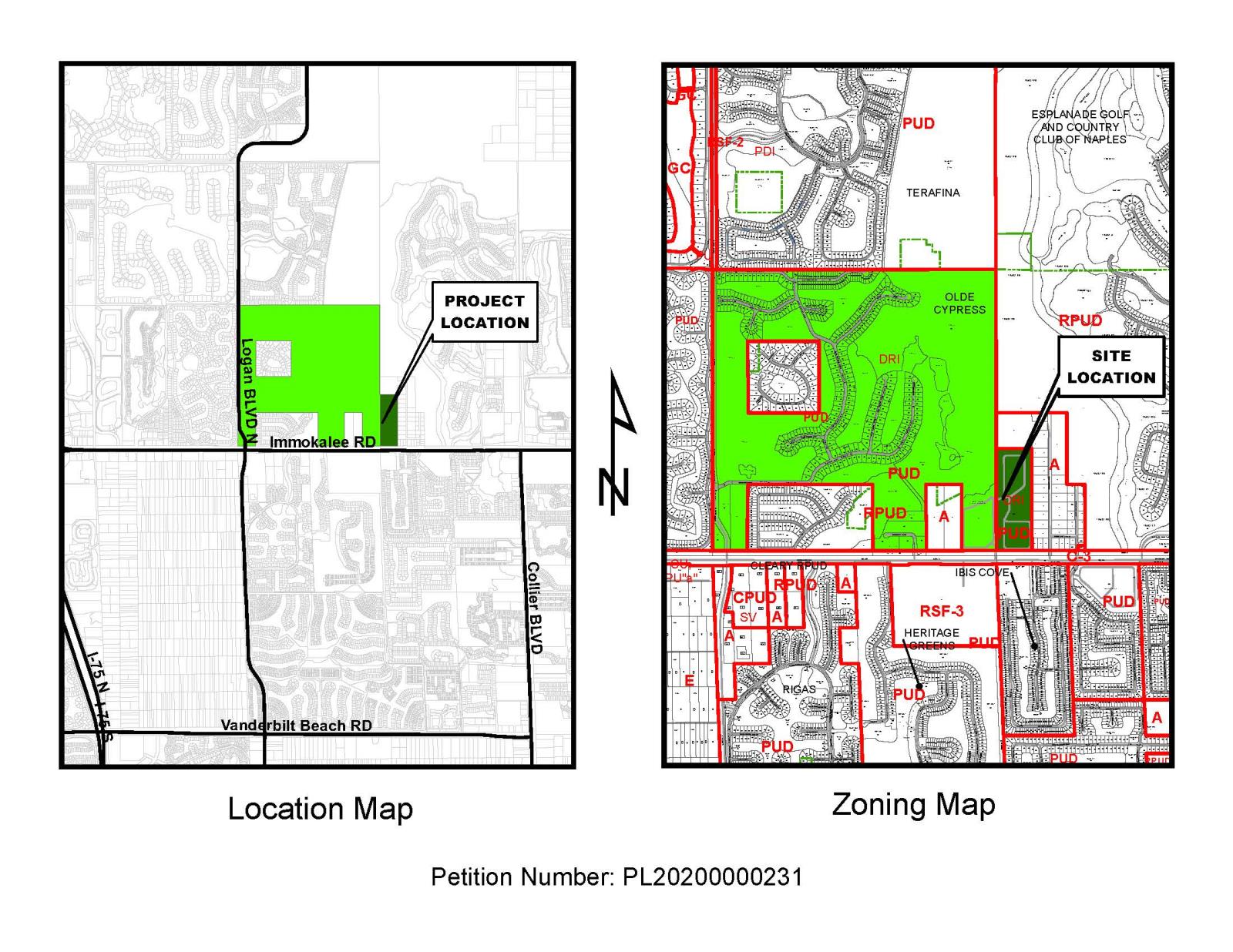 Olde Cypress Site Location Map