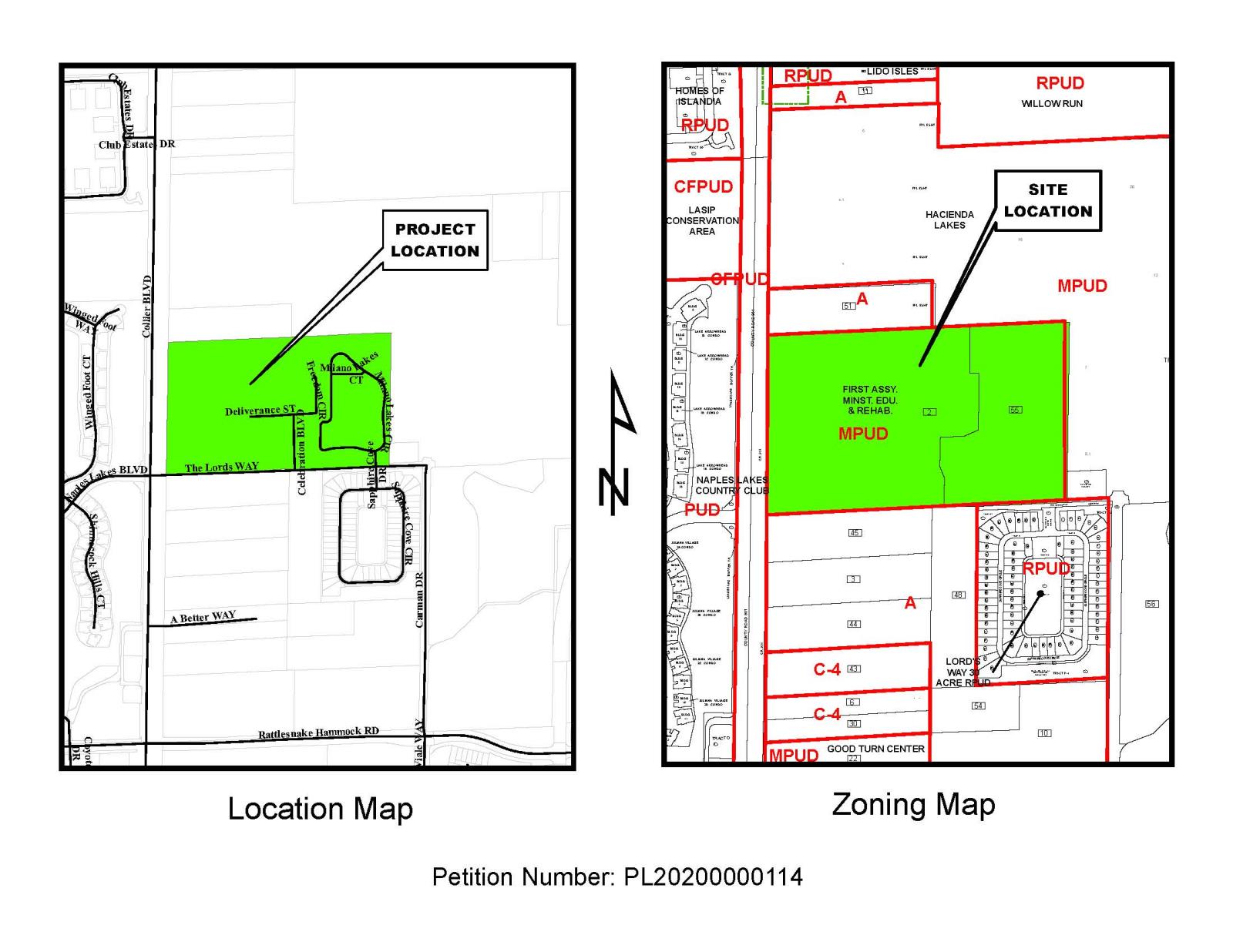 Lord's Way Site Location Map