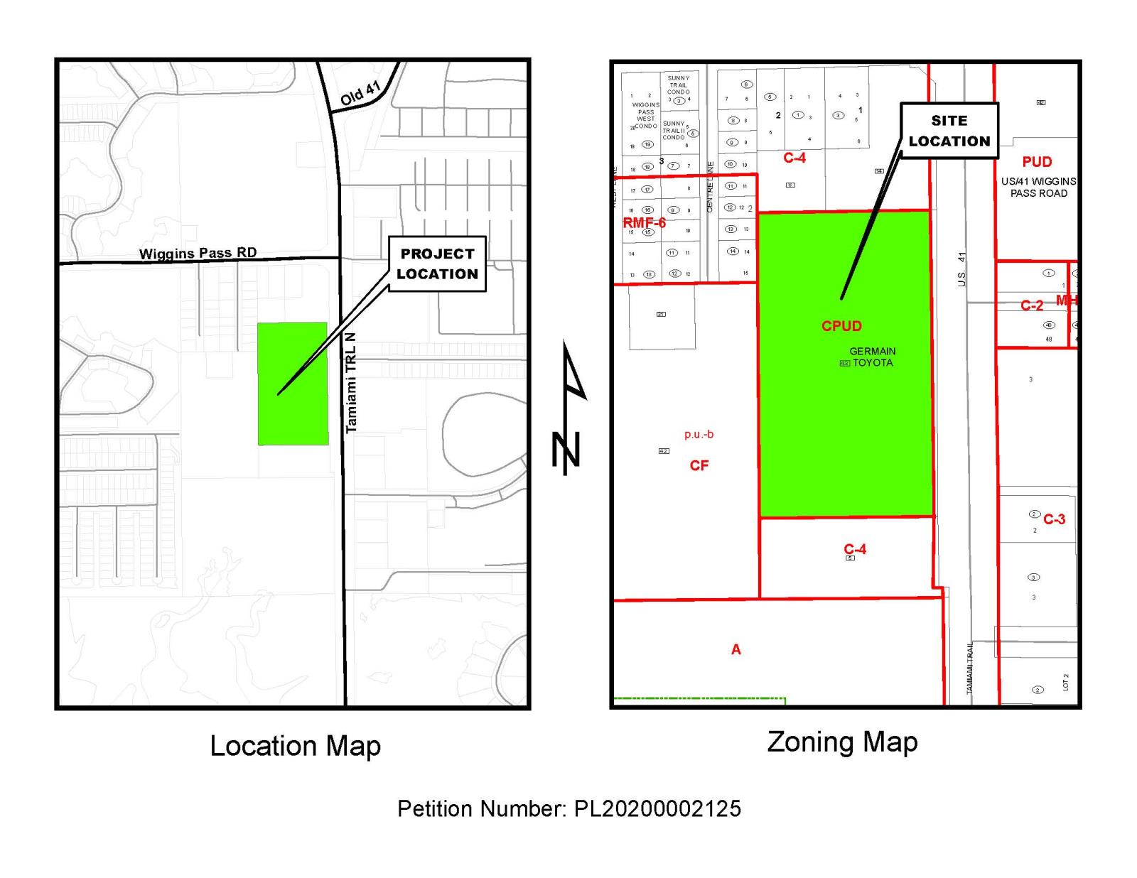 Germain Toyota Site Location Map