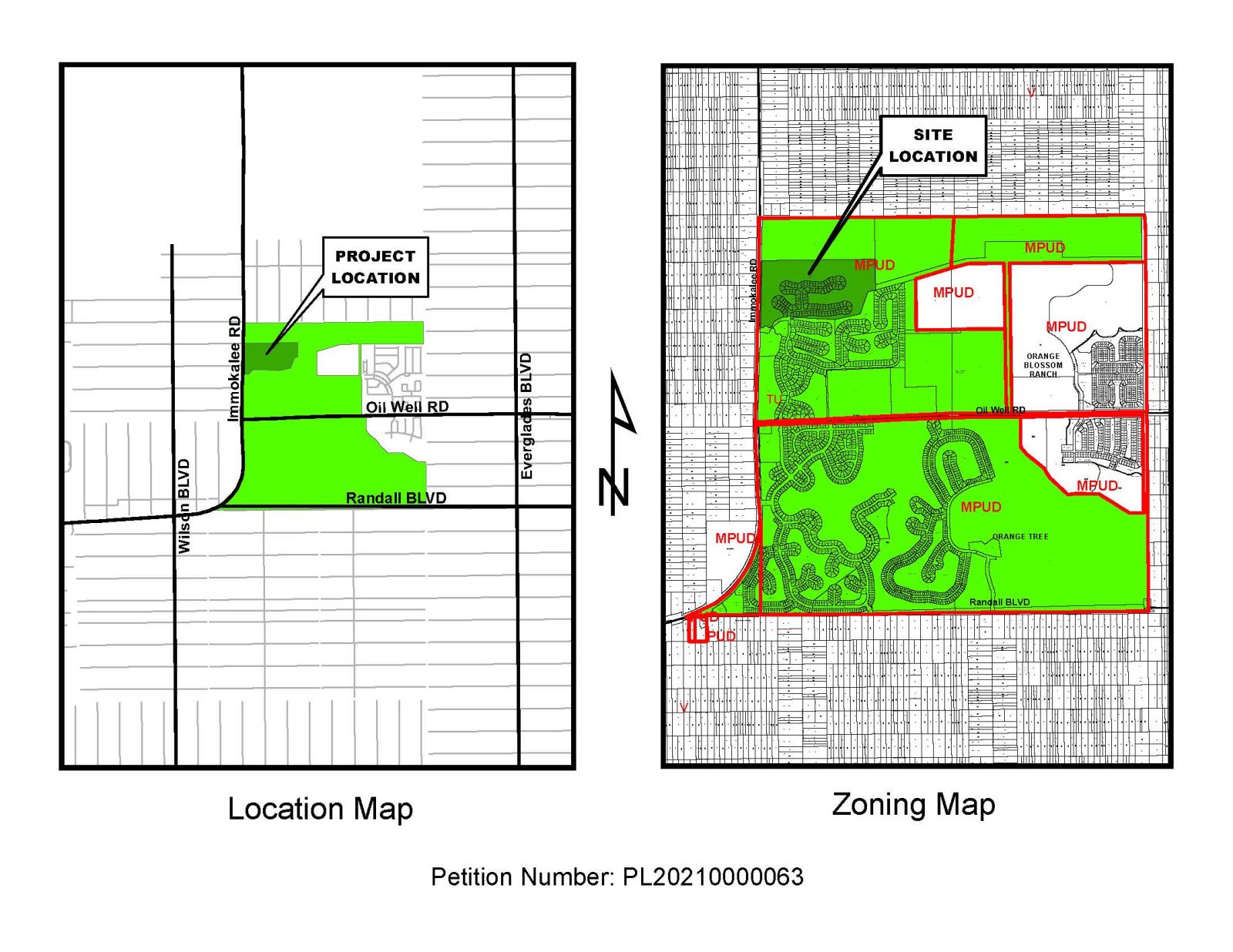 Orangetree Site Location Map