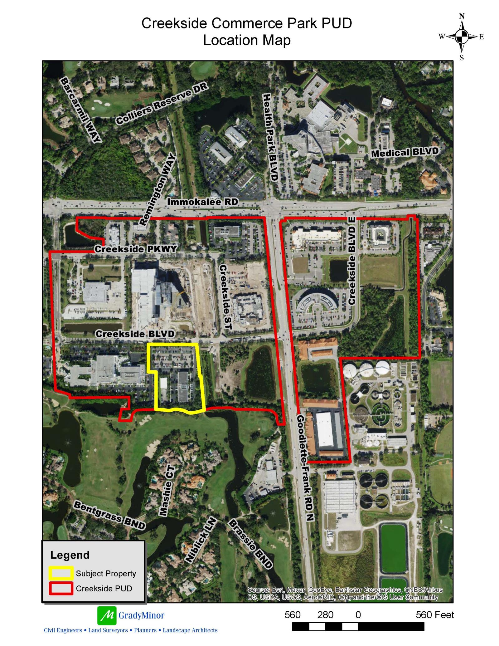 Creekside Commerce Park Site Loc Map