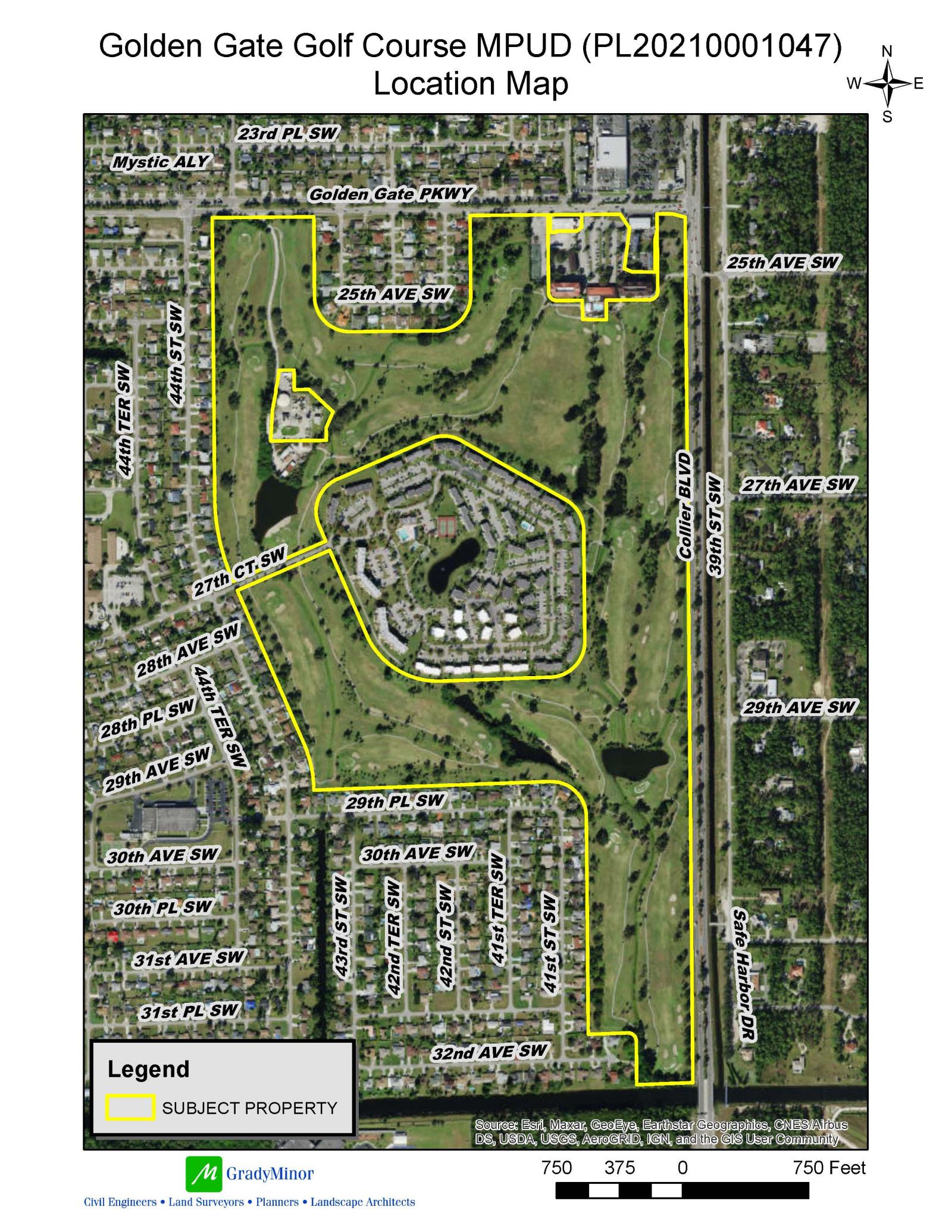 Golden Gate Golf Course site loc map