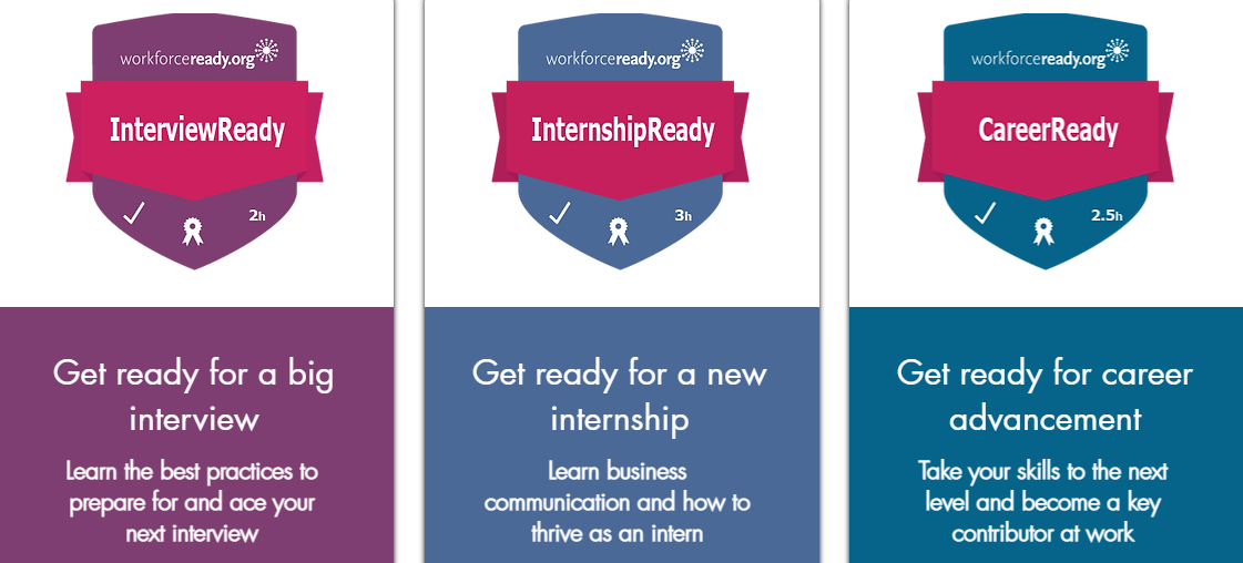 WorkforceReady Certificate Programs - InterviewReady, Internship Ready, CareerReady