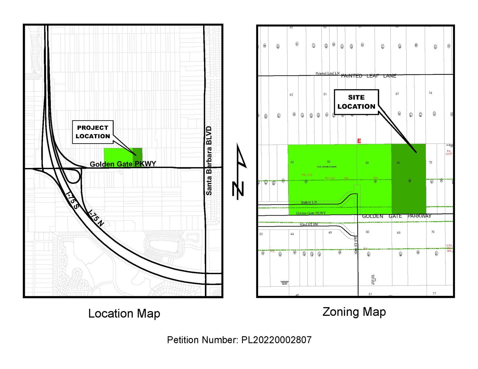 Site Location Map of Collier County Behavioral Health Center (PUDZ) PL20220002221