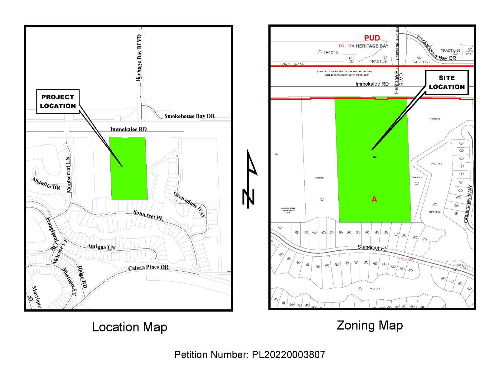 JLM Living West Residential  & JLM Living West Residential Subdistrict Site Location Map