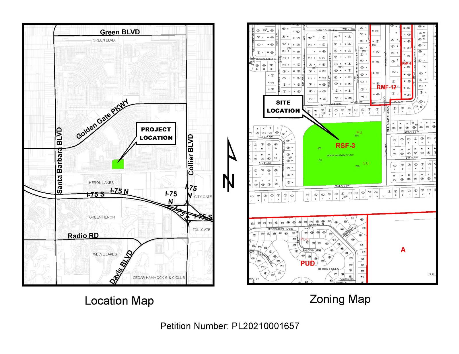 NIM Meeting - Golden Gate Water Reclamation Facility (CU) PL20210001657 Site Location Map