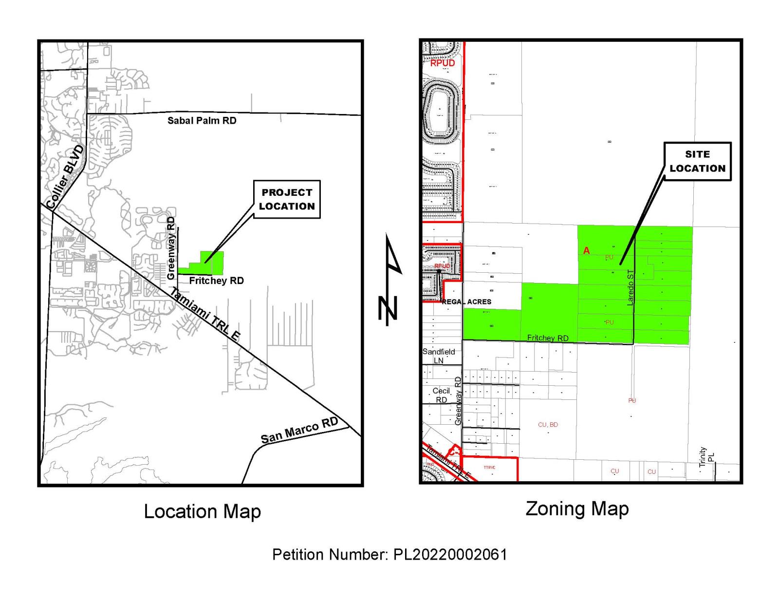 Greenway Fritchey (PUDZ-GMPA) Site Location map