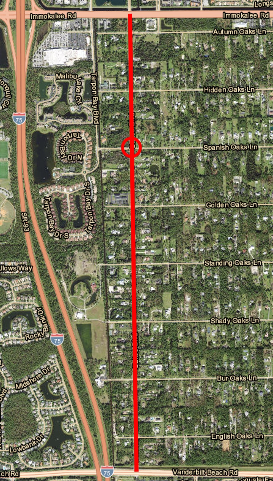 Oakes Blvd Map