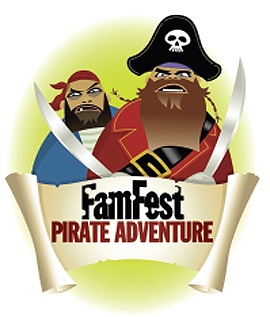 logo for famfest pirate adventure