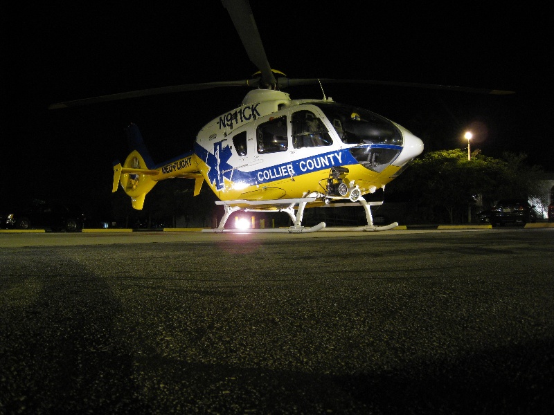 MedFlight Lee Memorial @ Night