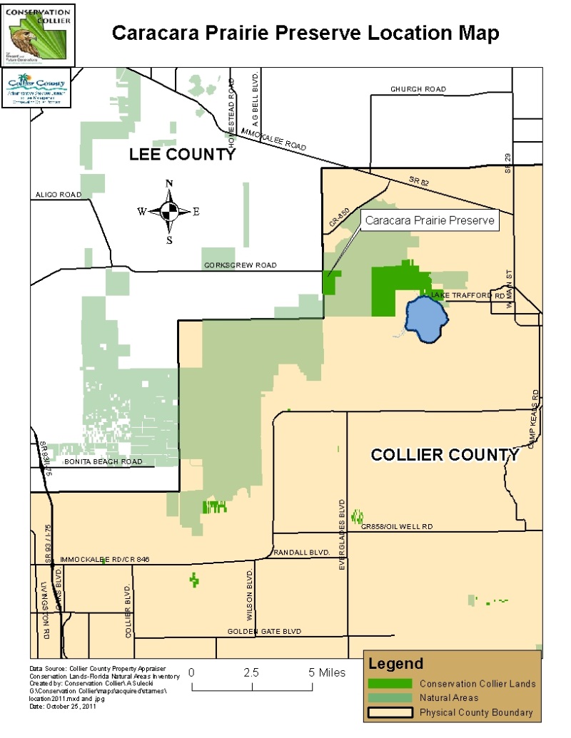 Caracara Prairie Location Map